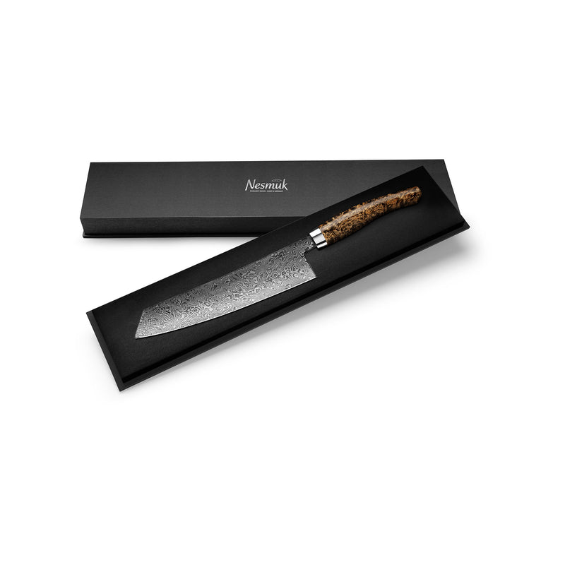 C90 Kochmesser 240 Karelische Maserbirke Schatulle