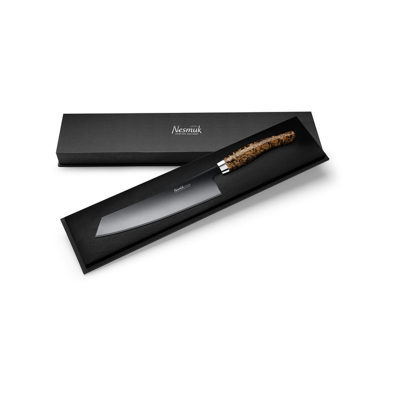 Janus Kochmesser 240 Karelische Maserbirke Schatulle