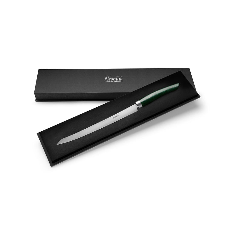 SOUL Slicer 260 Micarta Green Schatulle